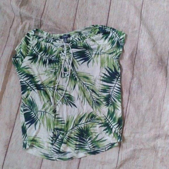 Chaps sleeveless tshirt with drawstrings sz S, NWT - Picture 3 of 5